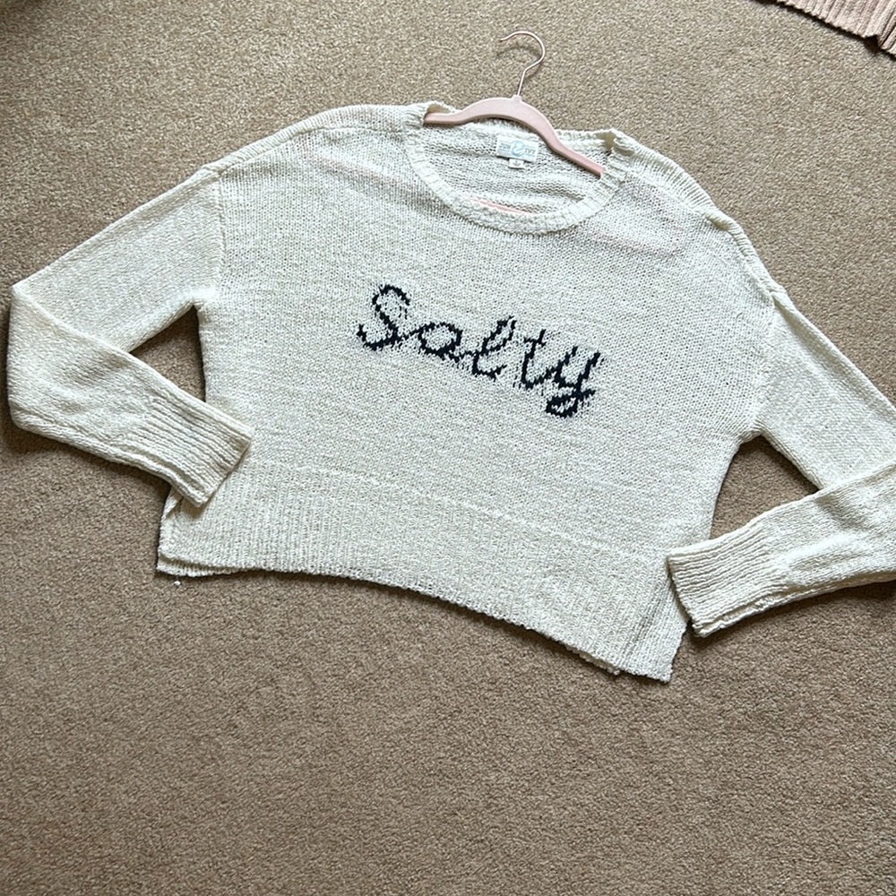 Jun eve cream knit salty sweater